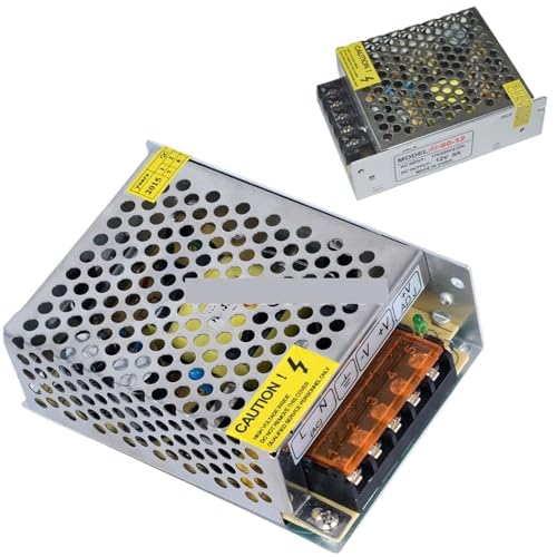 Transformateur LED 12V 5A 60W adaptateur secteur AC 110V 240V vers DC alimentation ruban