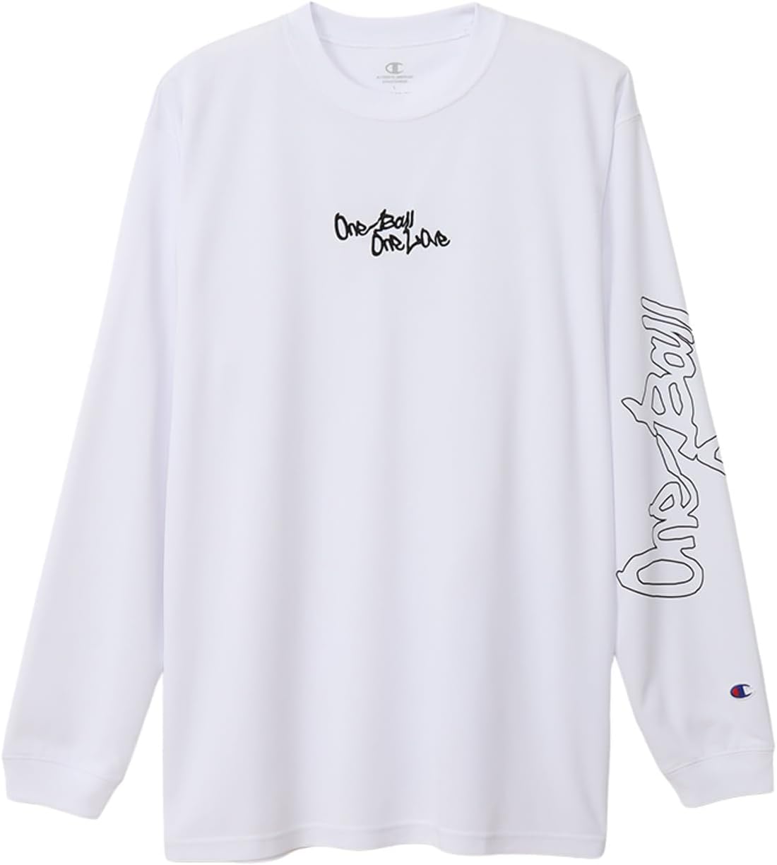 Amazon | [チャンピオン] 長袖Tシャツ 丸首 抗菌防臭 速乾