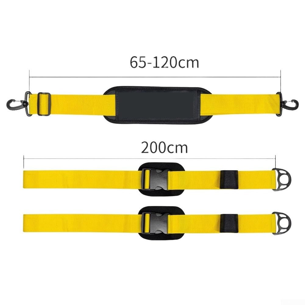 Nylon Webbing Paddle Board Carry Strap Anti-Scratch(amarillo)