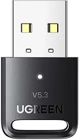 Adaptador Bluetooth 5.3 Plug Usb A Macho Design Compacto Preto Conexão Plug and Play Protocolo Interface 2.0 Compativel com Notebook Pc Taxa de Transferência de Dados 2Mbs MPOWER