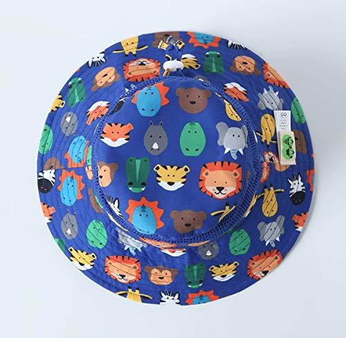 Image of Home Prefer UPF50+ Wide Brim Sun Hat Boys Girls Sun Protection Hat Zoo Beach Swim Safari Bucket Hat for Baby Toddler Kid