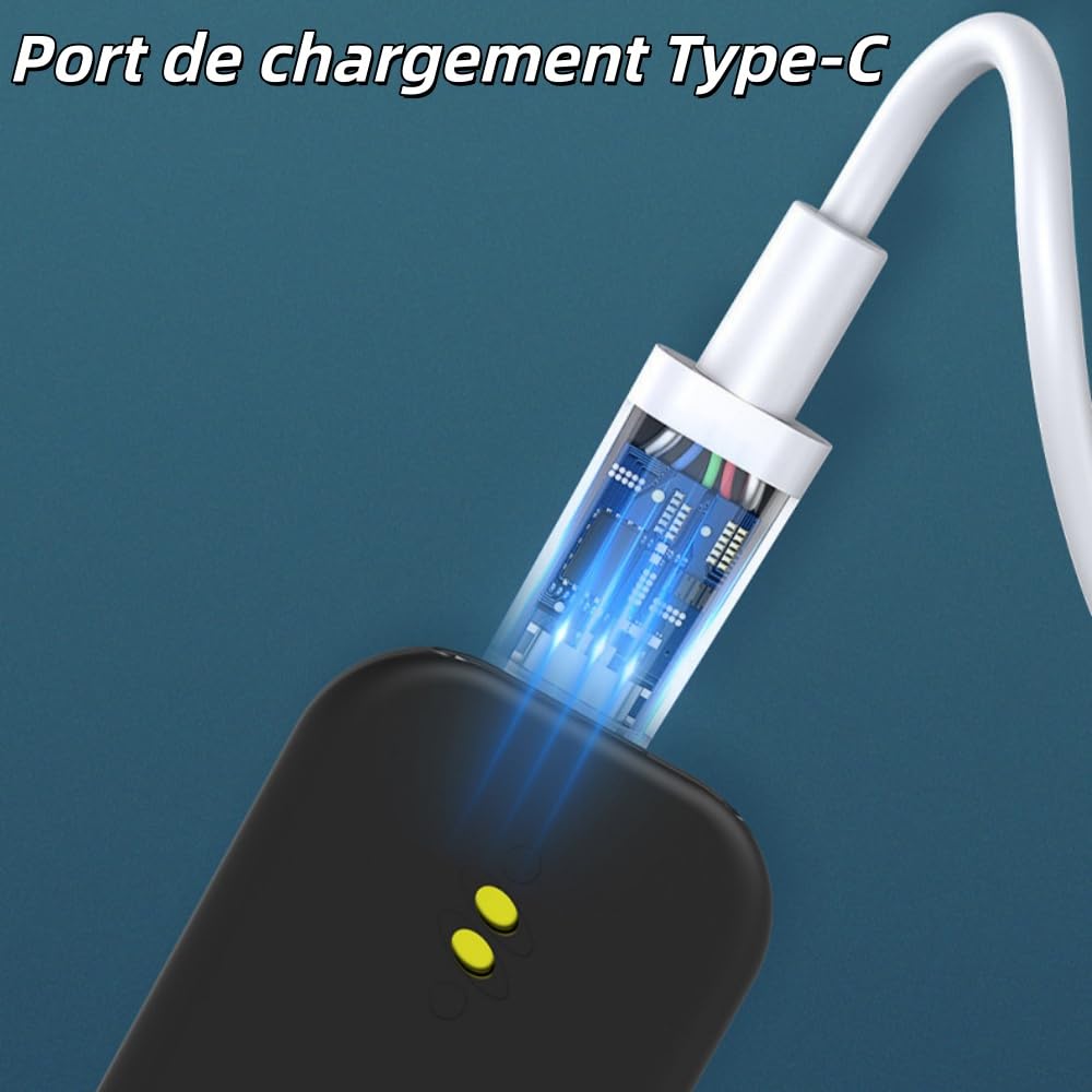 L'alarme V2 Acier Premium Alarme Personnelle Mini 135dB Autodéfense avec Lumière LED pour Femmes, Enfants et Personnes âgées