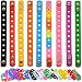 9 Colors 7 Inch Wristbands Silicon Bracelets for Kid Party Gift Jibbitz shoe Charms