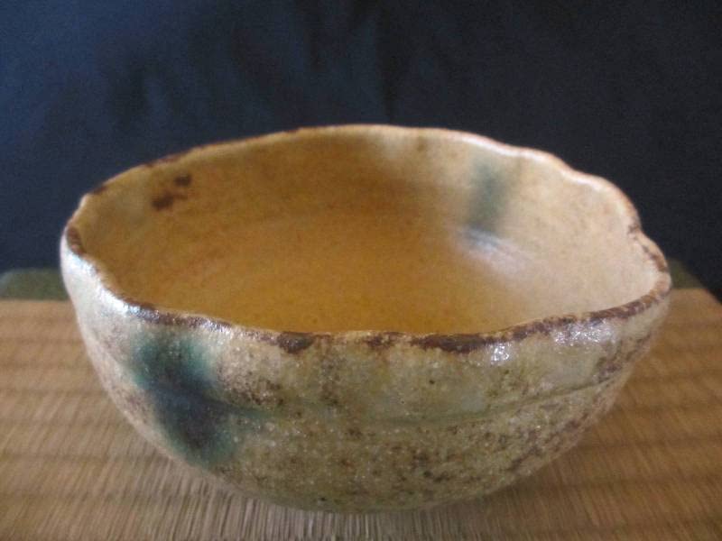 Amazon | 茶碗 浜田純理 黄瀬戸 山柿 花茶碗 (共箱) | ノーブランド品