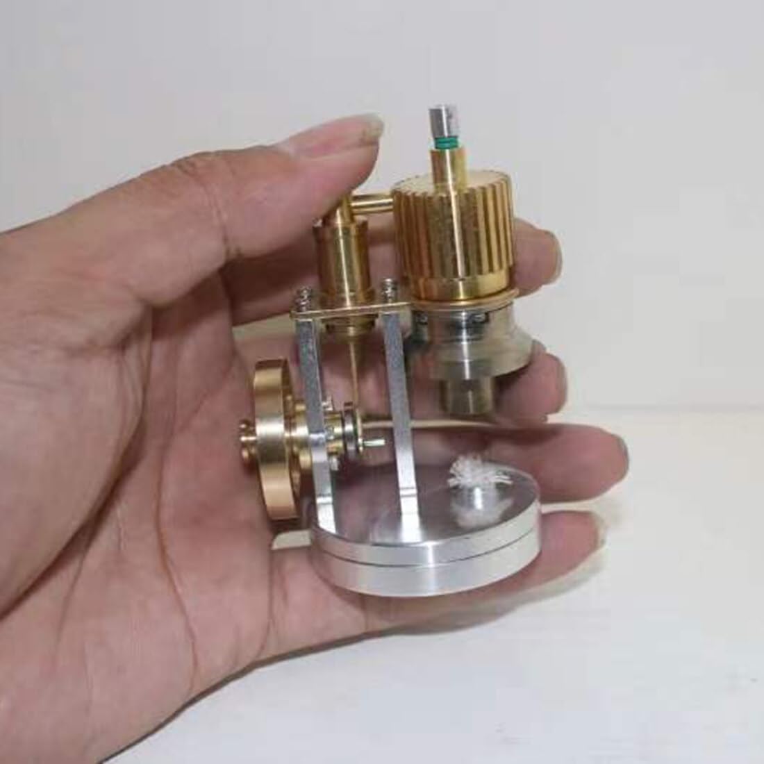 ToyGhillied Stirlingmotor Bausatz, Miniatur-Freikolben Heißluft Sterling Mini Engine Motor Bausatz, Ringbom Externe Verbrennung Engine Kit, Dampfmaschine für Technikbegeisterte DIY Experiment