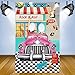 50's Decorations 50's Theme Party Rock and Roll Backdrop Banner Background Photo Booth Props for 1950's Party Decoration