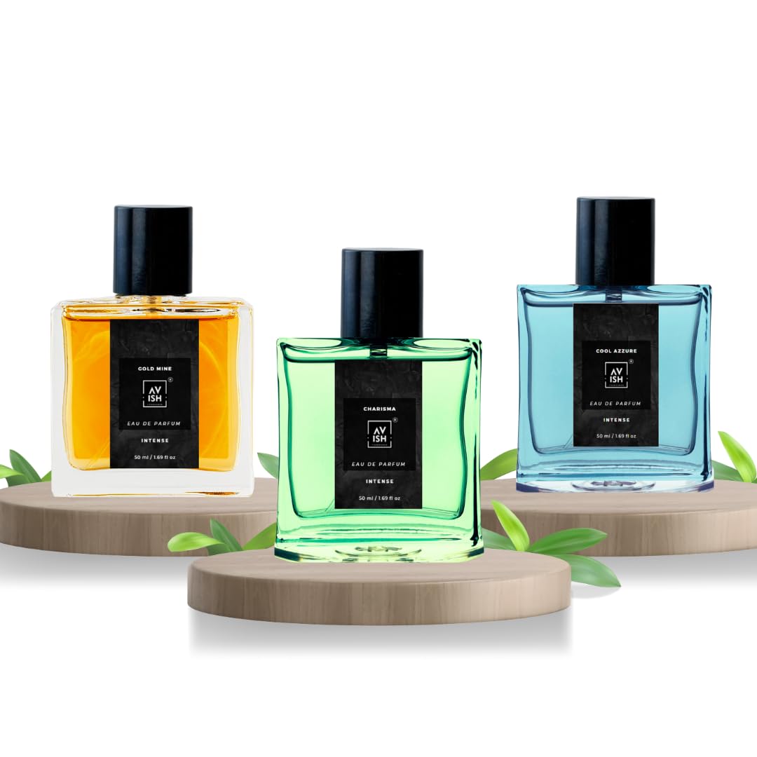 AVISH FRAGRANCE Unisex Organic Perfume Gift Set 3x20 ml Perfumes Luxury Scent with Long Lasting Fragrance (50x3= 150 ML)