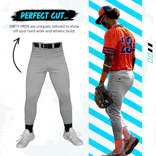 Original Youth Piped Baseball Pants – Pro Fit, Reinforced Knees, Anti-Slip Waistband, Game-Ready, XX-Small4