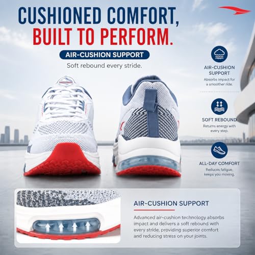 Image of ASIAN Titan-16 Men's Running Shoes | Lightweight Knit Mesh Upper | Breathable Airflow Design | EVA Grip Sole Comfortable Daily Use