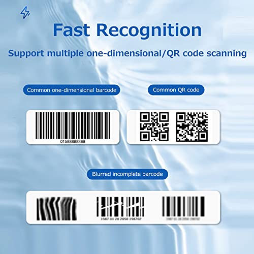 Scanner de code-barres QR 1D 3 modes de connexion Bluetooth 2.4G USB pour terminal mobile