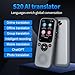 Portable Language Translator Real-Time Two-Way Translating Device 138 Languages Online Offline Translation Simultaneous Interpretation Text/Photo Translate Port Voice Video Recording with Unit