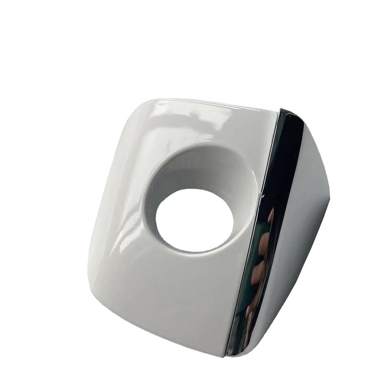 KJHOPY Front Left Exterior Chrome Door Handle Lock Cap for A4 B8 Avant allroad Plus A5 8T Cabriolet Coupe Q5 8R Sportback 2016 Exterior Door Handle(Bis white1)