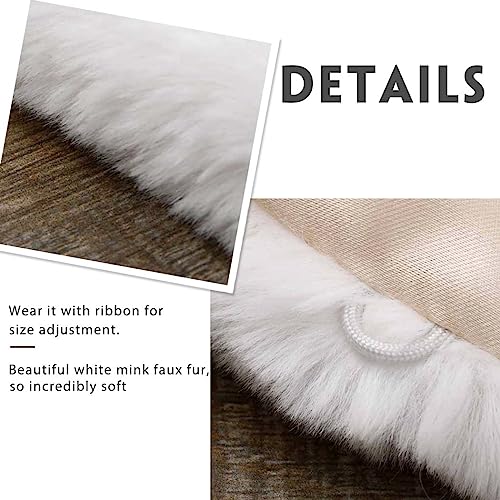 Women's Faux Fur Shawl Wedding Wrap Bridal Stole Scarf Cape for Bride and Bridesmaids4