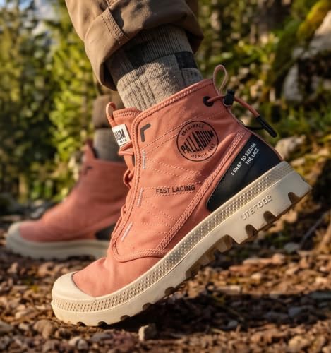 Image of Palladium Unisex Pampa Travel Lite RS Ankle Boots | Lightweight Travel Lite Tech | Durable, Breathable Urban Streetwear Footwear for Outdoor, Travel