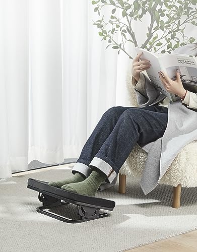 Image of ErgoYou - Soft Cushioned Tiltable Ergonomic Footrest - Comfortable & Angle Adjustable for Home & Office Use - Thighs & Back - Removable & Washable Cushion Cover