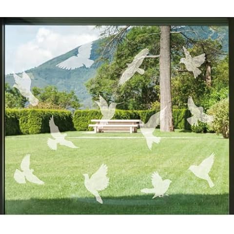 Anti Collision Window Clings Bird Strike Prevention Window Stickers Decals Static Stickers Prevent Bird Strikes on Window Glass - Clear Hummingbird Cover