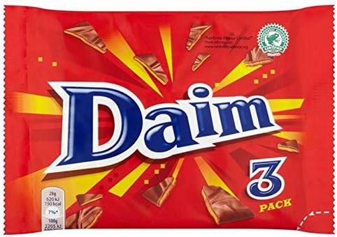Amazon Daim 3パック84グラム X6 Daim 3 Pack 84g Pack Of 6 並行輸入品 Daim 板チョコ チョコバー 通販