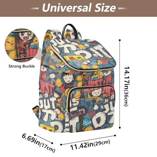 KLL Cartoon Dolls Backpack for Women Cute Waterproof Ladies Gym Bag Travel Backpack for Travel Work Shopping3