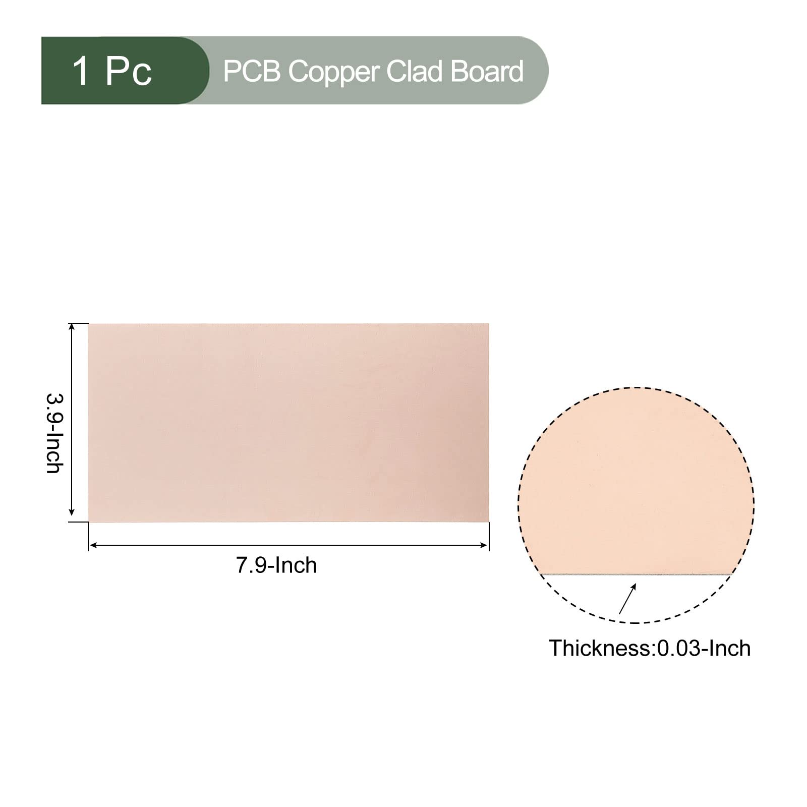 YOKIVE PCB Copper Clad Board, FR4 Double-Sided Blank Circuit Boards, Great for Electronic Hobbies Etching - Image 2