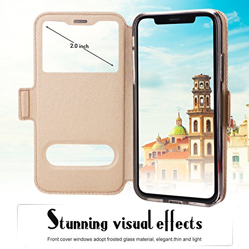 FYY® - Cover per iPhone XS, custodia magnetica
