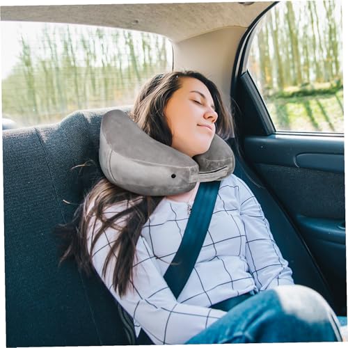 Oreiller de voyage gonflable en PVC avec capuche coussin nuque
