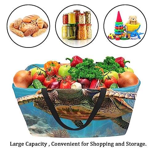 Panier de rangement pliable idéal pour le marché et le coffre