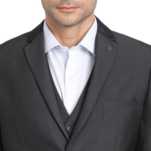 Image of Turtle Men 100% Cotton Notch Lapel Collar Tailored Fit Three Piece Party Suits