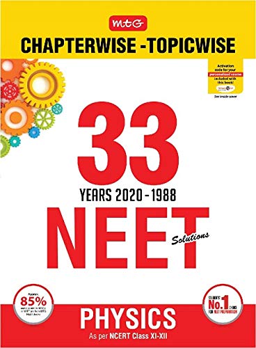 33 Years NEET-AIPMT Chapterwise Solutions - Physics 2020 [Paperback] MTG Editorial Board [Paperback] MTG Editorial Board