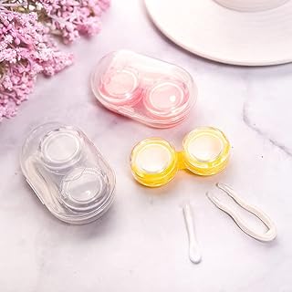 3 Pcs Pocket Portable Mini Lens Case Easy Carry Make Up Beauty Pupil Storage Box Container Travel Kit Cute