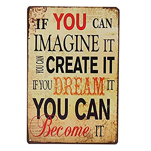 Chytaii.Cartel de Chapa Vintage Placa de Arte Cartel Estaño Metal Dec