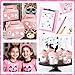 BeYumi Halloween Pink Ghost Sticker - 1000Pcs in 2 Rolls Halloween Pink Cute Style Ghost Rolled Stickers Kawaii Boo Funny Patterns Waterproof Vinyl Decals for Party School Envelope Gift Decor