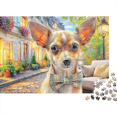 Chihuahua rompecabezas imposible de 1000 piezas de 70x50 cm, un gran juego de mesa para adultos