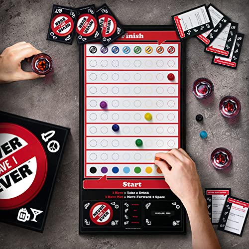 Never Have I Ever Drinking Edition Board Game for Adults | Fun Game Night Party Drinking Games for Adults | for 2+ Players | Ages 17+