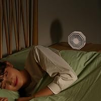 Bigqin USB Asztali Ventilátor 360° Forgó 3 Fokozat Halk Hexagon Lila 5