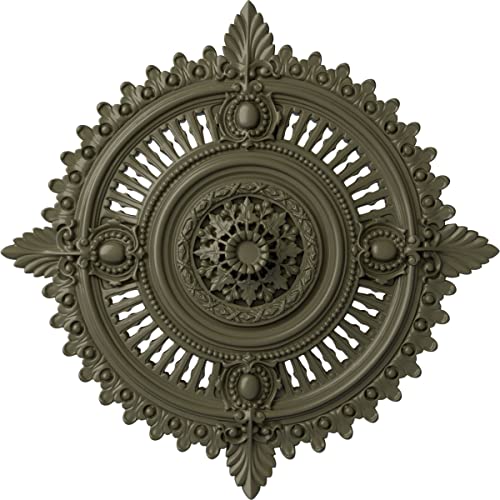 Image of 29 1 /8 inchOD x 1 1 /4 inchID x 4 inchP Haylynn Ceiling Medallion (Fits Canopies up to 1 1 /4 inch), Hand-Painted Painted Turtle