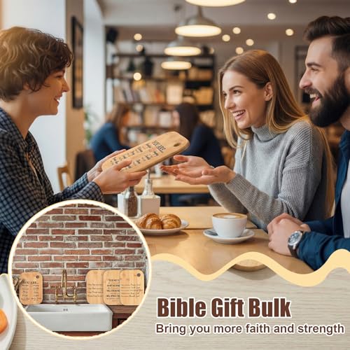 12 Piezas Tabla de Cortar Cristiana en Bambú con Diseño Religioso para Mujeres, 7.8 pulgadas Mini Tabla Charcutería, Regalo Ideal miniatura 6