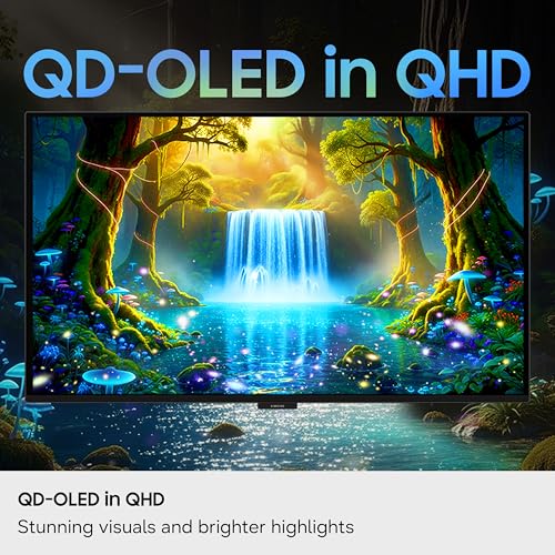 Image of Samsung 27 inch Odyssey OLED G6 (G61SH) Gaming Monitor - QD-OLED, QHD (1440P), 240Hz, 0.03ms, Glare-Free, Pantone Validated, HDR10, Height-adjustable stand, OLED Safeguard, 3 Year Warranty, LS27HG612SNXZA