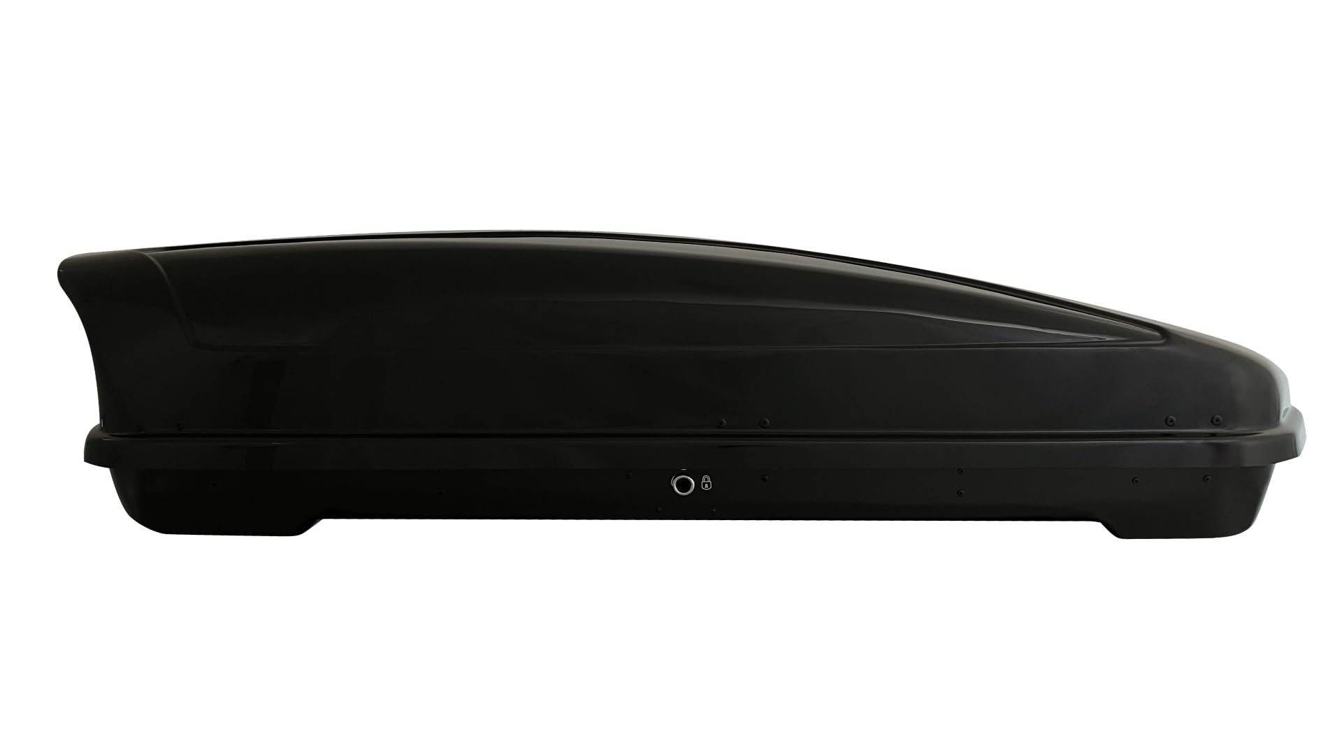 Farad - Baúl de techo Koral 480L, color negro metalizado con defectos de moldeo, doble apertura lateral, homologación TÜV-GS, 5 años de garantía, cerradura centralizada con llaves de seguridad