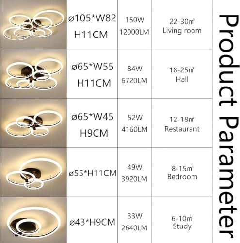 Éclairage acrylique 3 étoiles : plafonnier LED premium à intensité variable - 5