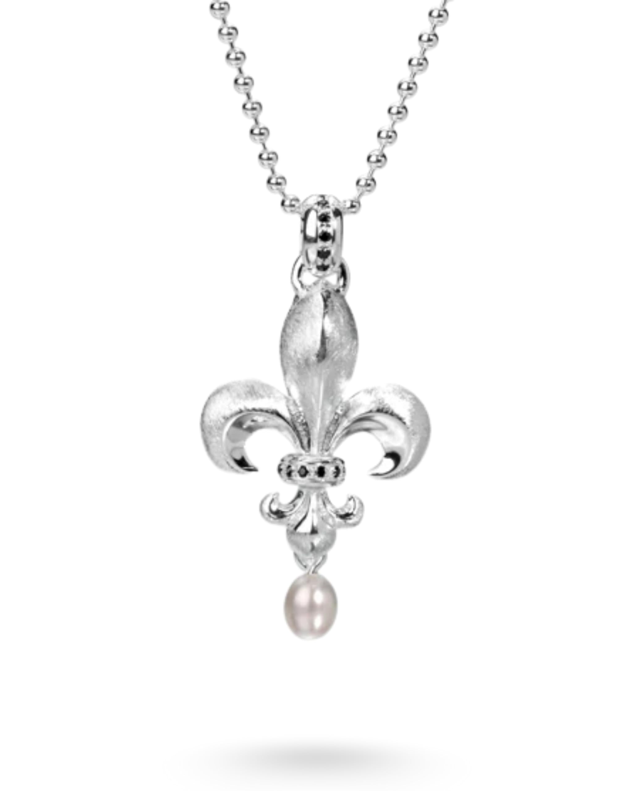 Heartbreaker "F´LYS Lilie-Anhänger I Edler Lilieanhänger aus 925 Sterling Silber I Nickelfreier Kettenanhänger in Goldschmiedequalität I Hochwertiger Anhänger für Damen I LD FL 31
