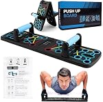 Push Up Board, Foldable 14-in-1 Push-Up Board System, Portable Push Up Bar for Chest, Shoulders, Triceps & Back – Home Gym Strength Training Equipment for Men & Women