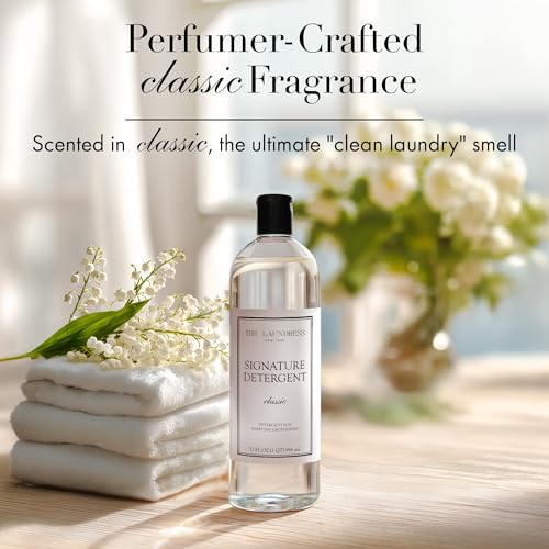 Image of The Laundress Luxury Laundry Detergent, 31 Loads, Scented Signature Classic Fragrance, Concentrated Triple Enzyme Deep Cleaning and Targeted Stain Remover, 96% USDA Biobased Product