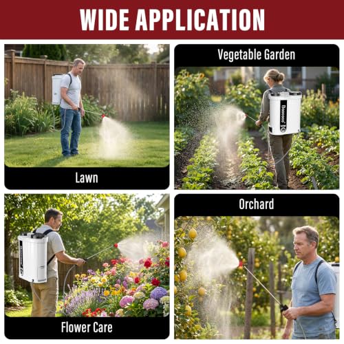4.4 Gallon Battery Powered Backpack Sprayer for Lawn, Garden, Yard by Baococo - Used condition - Image 8