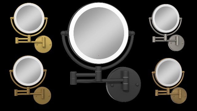 Espejo Maquillaje LED Recargable Pared 8 Pulgadas miniatura 7