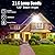 200W LED Flood Lights with Plug, Outdoor Security Lights Wall Fixtures 6500K 20000LM Illumination, IP66 Waterproof White Lighting Projects for Ball Ground, Parking Lot, Pathway, Yard (2 Pack)