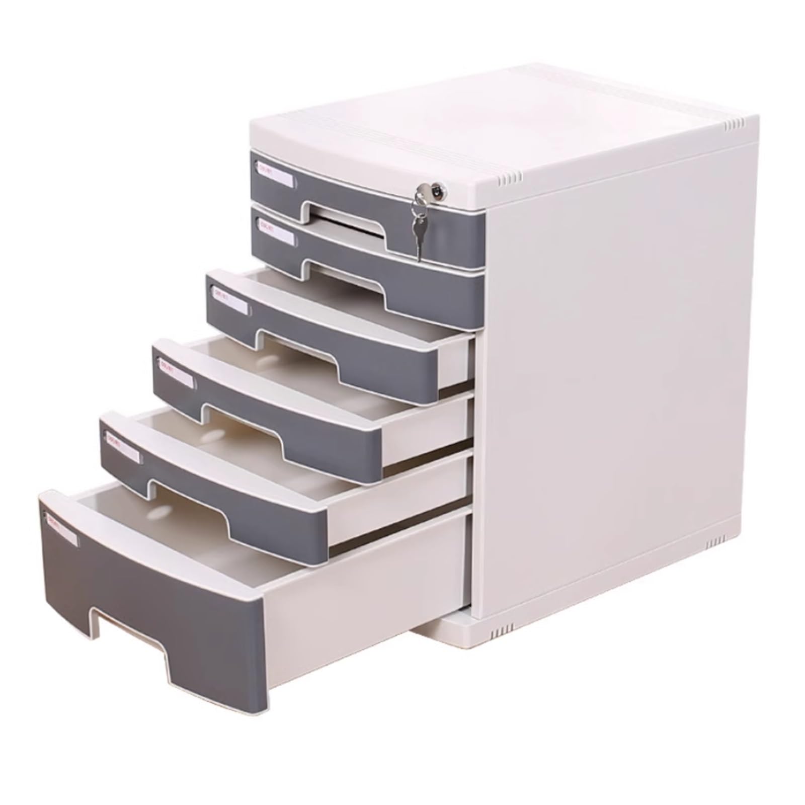 Armoire de rangement en plastique verrouillable à 6 niveaux – Idéal pour les fournitures de bureau et les documents d'étudiant – Rangement de bureau durable pour l'organisation de la maison et du lieu