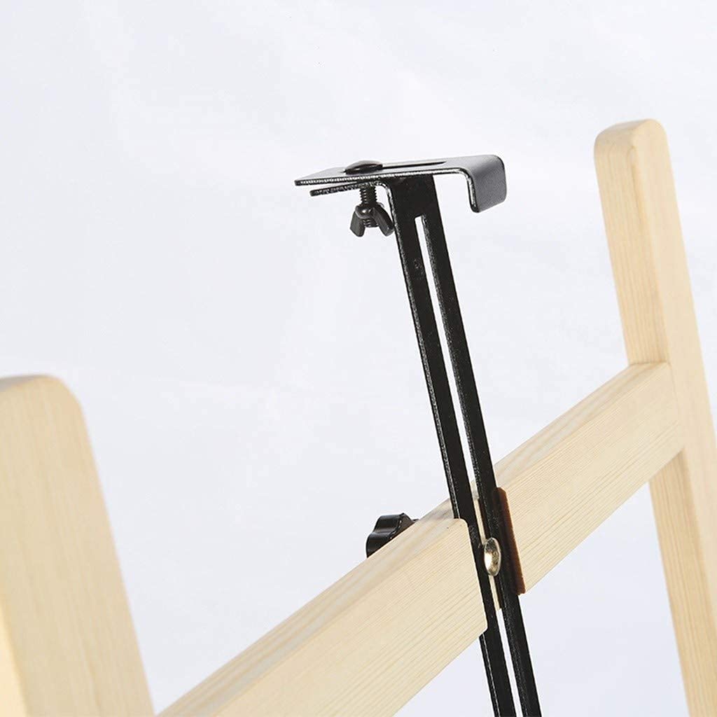 SAeWare Portátil, elevación ajustable de suelo de madera maciza, adecuado para oficina, hogar, tienda (transparente)