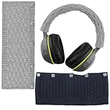 カバー 互換性 ヘッドホンカバー ニット製 ヘッドバンドクッション スカルキャンディ 対応 交換用 パッド ヘッドホンに 対応 簡単に装着 工具不要ヘッドバンドカバー オーディオテクニカ （ブラックグレー）