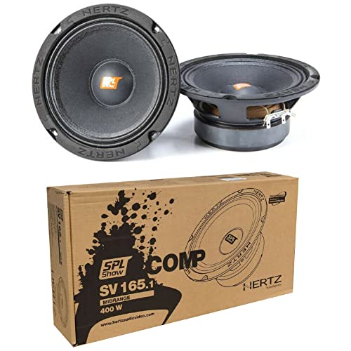 16.5 cm (Confezione da 1) Hertz SV 165 - Coppia di midrange SPL per auto da 165mm 400W Peak Power