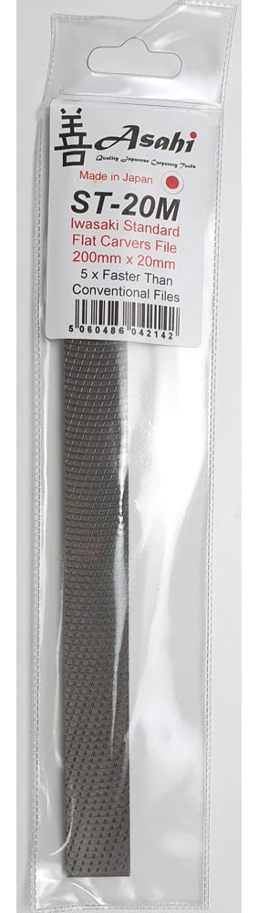 ST-20N Iwasaki Japanese Standard Flat Needle Carvers File, 200mm X